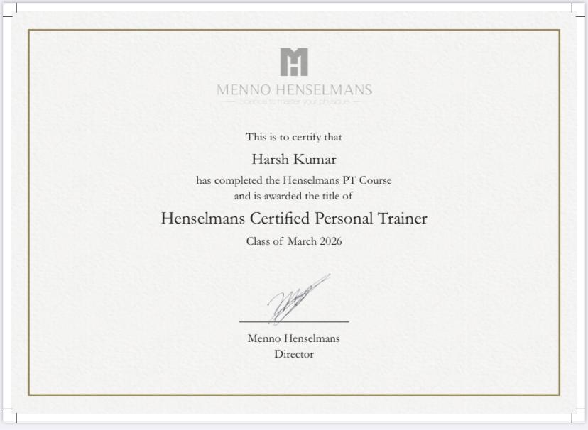 Fitness Certificate